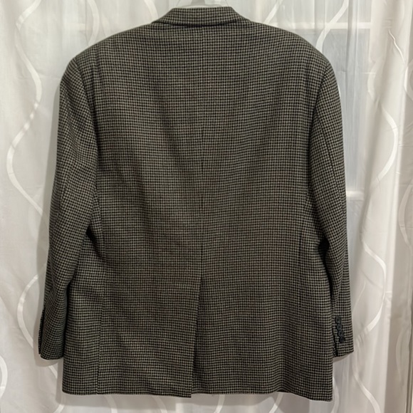 Macy’s Club Room, Mens, Brown Herringbone 100% Wool, Sport Coat/Blazer, Size 44R - Picture 2 of 10